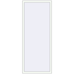 Kopen Omdraaien 807x2089 mm KORSA BRILLANT (REHAU Brillant) RAL 9016 Traffic white two-sided