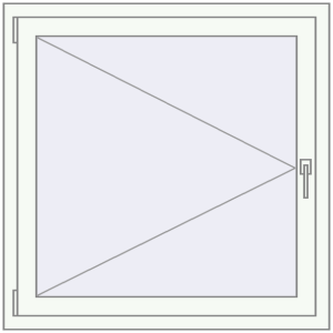 Kopen Omdraaien 1000x1000 mm KORSA ENERGY-SAVING (REHAU SYNEGO MD)