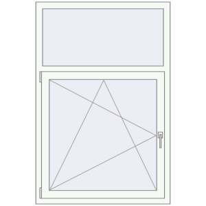 Kopen Omdraaien 1000x1500 mm KORSA ENERGY-SAVING with aluminum overlays (REHAU SYNEGO MD)