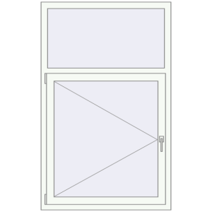 Kopen Omdraaien 1000x1600 mm KORSA ENERGY-SAVING with aluminum overlays (REHAU SYNEGO MD)