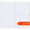 Prijzen Schuifdeuren glijden 2500x2200 mm Patio door (REHAU Brillant 70) RAL 9016 Traffic white two-sided. Prijs: € 6.143,64