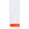 Prijzen Balkondeuren 900x2540 mm KORSA STANDARD (REHAU Euro 70) BALKON DOOR RAL 9016 Traffic white two-sided. Prijs: € 864,92