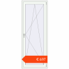 Prijzen Balkondeuren 800x2100 mm KORSA STANDARD (REHAU Euro 70) BALKON DOOR RAL 9016 Traffic white two-sided. Prijs: € 697,47