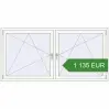 Prijzen Omdraaien 2000x1000 mm KORSA ENERGY-SAVING (REHAU SYNEGO MD) RAL 9016 Traffic white two-sided. Prijs: 1 135.15 EUR