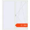 Prijzen Omdraaien 1970x2300 mm KORSA OPTIMUM 70 (REHAU Euro 70) RAL 9016 Traffic white two-sided. Prijs: € 1.380,42