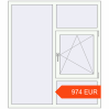 Prijzen Omdraaien 1300x1500 mm KORSA ENERGY-SAVING (REHAU SYNEGO MD) RAL 9016 Traffic white two-sided. Prijs: 974.46 EUR