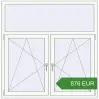 Prijzen Omdraaien 1500x1526 mm KORSA OPTIMUM 70 (REHAU Euro 70). Prijs: 876.11 EUR