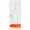 Prijzen Omdraaien 490x1290 mm KORSA OPTIMUM 70 (REHAU Euro 70) RAL 9016 Traffic white two-sided. Prijs: € 360,54