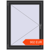 Prijzen Omdraaien 900x1200 mm KORSA ENERGY-SAVING (REHAU SYNEGO MD) ANTHRACITE_GREY_GLATT two-sided. Prijs: 902.11 EUR
