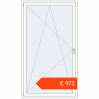 Prijzen Omdraaien 1200x2100 mm KORSA OPTIMUM 70 (REHAU Euro 70) RAL 9016 Traffic white two-sided. Prijs: € 973,48