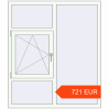 Prijzen Omdraaien 1300x1500 mm KORSA OPTIMUM 70 (REHAU Euro 70) RAL 9016 Traffic white two-sided. Prijs: 721.44 EUR
