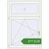 Prijzen Omdraaien 1050x1500 mm KORSA OPTIMUM 70 (REHAU Euro 70) RAL 9016 Traffic white two-sided. Prijs: 677.19 EUR
