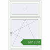 Prijzen Omdraaien 1000x1500 mm KORSA OPTIMUM 70 (REHAU Euro 70) RAL 9016 Traffic white two-sided. Prijs: 656.86 EUR