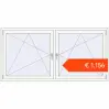 Prijzen Omdraaien 2000x1000 mm KORSA ENERGY-SAVING (REHAU SYNEGO MD) RAL 9016 Traffic white two-sided. Prijs: € 1.155,85