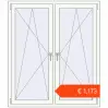 Prijzen Omdraaien 1300x1500 mm KORSA ENERGY-SAVING (REHAU SYNEGO MD) RAL 9016 Traffic white two-sided. Prijs: € 1.172,94