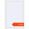 Prijzen Omdraaien 1000x1500 mm KORSA BRILLANT (REHAU Brillant) RAL 9016 Traffic white two-sided. Prijs: € 399,65