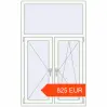 Prijzen Omdraaien 1010x1650 mm KORSA OPTIMUM 70 (REHAU Euro 70) RAL 9016 Traffic white two-sided. Prijs: 824.53 EUR