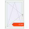 Prijzen Omdraaien 1000x1500 mm KORSA OPTIMUM 70 (REHAU Euro 70) RAL 9016 Traffic white two-sided. Prijs: € 563,20