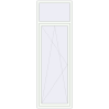 Prijzen Balkondeuren 860x2630 mm KORSA STANDARD (REHAU Euro 70) BALKON DOOR RAL 9016 Traffic white two-sided