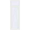 Prijzen Balkondeuren 800x2510 mm KORSA STANDARD (REHAU Euro 70) BALKON DOOR RAL 9016 Traffic white two-sided