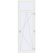 Balkondeuren 860x2630 mm KORSA STANDARD (REHAU Euro 70) BALKON DOOR