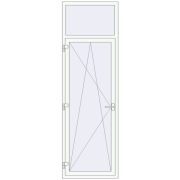 Balkondeuren 800x2510 mm KORSA STANDARD (REHAU Euro 70) BALKON DOOR