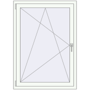 KORSA ENERGY-SAVING (REHAU SYNEGO MD) 900x1320 mm RAL 9016 Traffic white two-sided
