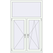 KORSA OPTIMUM 70 (REHAU Euro 70) 1010x1650 mm