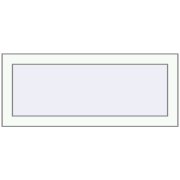 KORSA OPTIMUM 70 (REHAU Euro 70) 900x400 mm RAL 9016 Traffic white two-sided