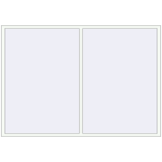 KORSA OPTIMUM 70 (REHAU Euro 70) 2520x1760 mm RAL 9016 Traffic white two-sided