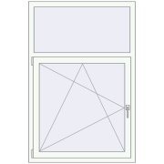 KORSA ENERGY-SAVING with aluminum overlays (REHAU SYNEGO MD) 1000x1500 mm KORSA ENERGY-SAVING with aluminum overlays (REHAU SYNEGO MD) 1000x1500 mm