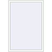 KORSA BRILLANT (REHAU Brillant) 1000x1500 mm RAL 9016 Traffic white two-sided